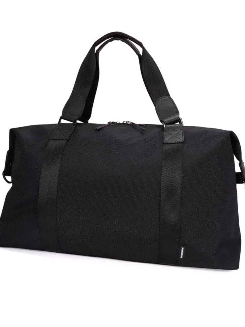 Bonobos~Black Ballistic Nylon Duffle Bag w/ Leather Accents-Adjustable
Strap~NWT - Picture 13 of 16